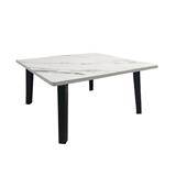 FOLDING TABLE FURDINI 60X60CM WHITE MARBLE