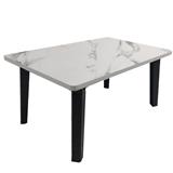 FOLDING TABLE FURDINI 40X60CM WHITE MARBLE
