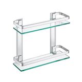 2-TIER WALL-MOUNTED GLASS SHELF MOYA A4126B