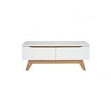 NUHOOM MANDO COFFEE TABLE IN OAK COLOUR LEG, WHITE COLOUR TOP