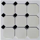 GNG MOSAIC RETRO CLASSIKO 30X30CM BLACK & WHITE