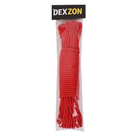 DEXZON POLYETHYLENE ROPE 5MMX20M RED