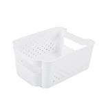 KITCHEN BASKET 15.7X21X9 CM MONO WHITE
