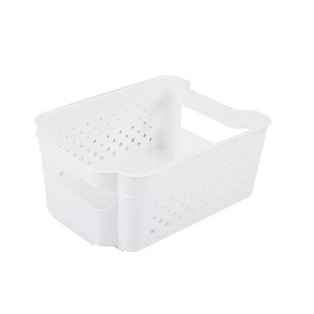 KITCHEN BASKET 15.7X21X9 CM MONO WHITE