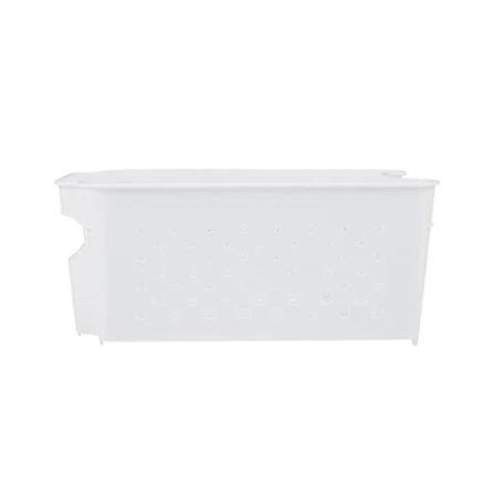 KITCHEN BASKET 15.7X21X9 CM MONO WHITE