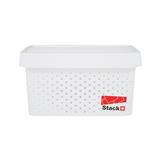 STORAGE BOX WITH LID STACKO BALM S 22x31.6x17CM WHITE