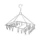 HANGER STAINLESS FOLDABLE 36 CLIPS PLIM
