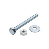 HEX BOLTS DEXZON 3/8IN X 4 IN 0.5KG WH