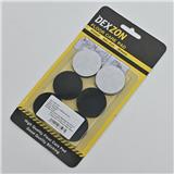 DEXZON FLOOR CARE PAD/ CIRCLE FELT 35X3MM BLACK/WHITE