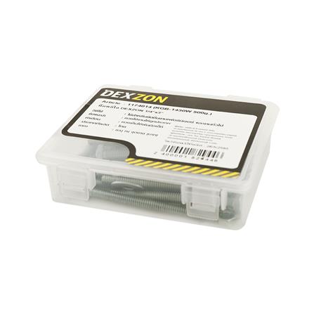 HEX BOLTS DEXZON 1/4INX3IN 0.5KG WH