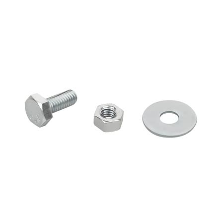 HEX BOLTS DEXZON 5/16INX3/4IN STEEL 0.5KG WH