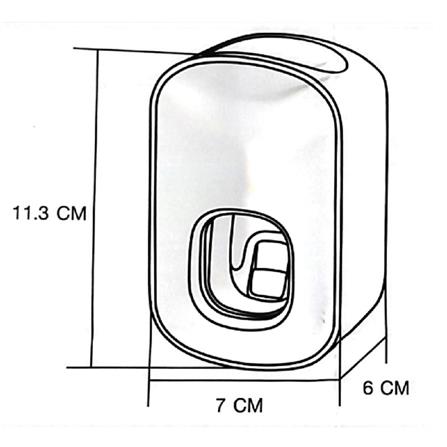 MOYA TOOTHPASTE HOLDER TISSUE E1922 WHITE+GREY
