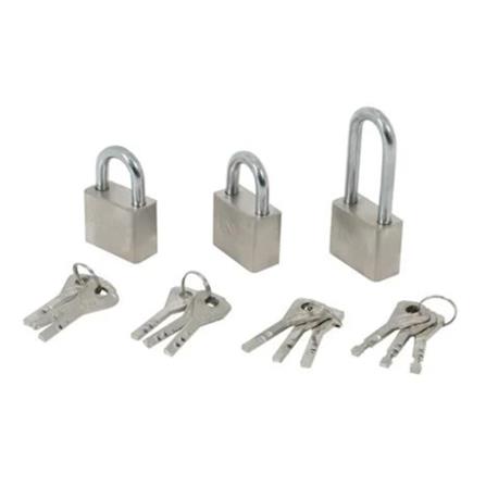 AZLE 40MM KEY ALIKE PADLOCK SET 40MK SS 3PC