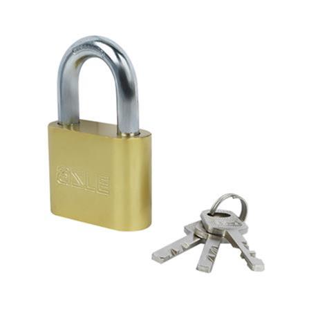 AZLE 40MM 40SB POLISHED BRASS PADLOCK SINGLE