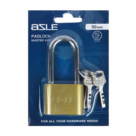 AZLE 50MM 50LSB POLISHED BRASS PADLOCK SINGLE