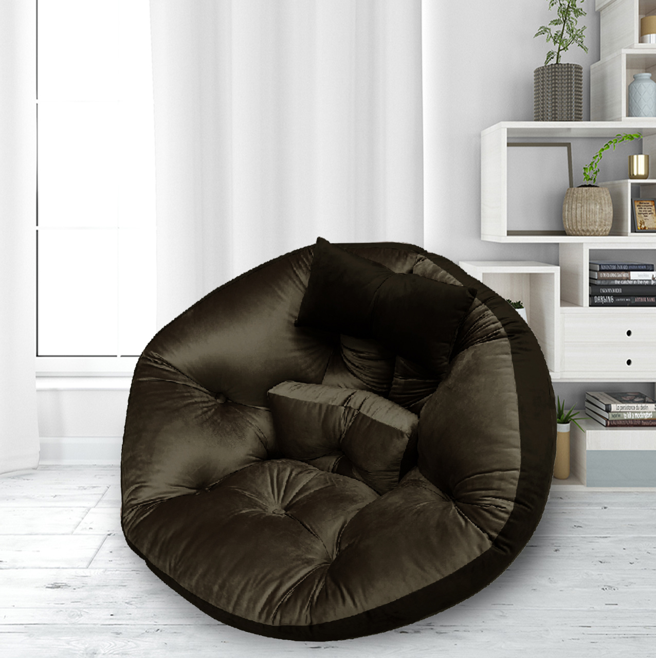HLS CHAIRPAD OREO 34X43" BROWN