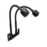 CABANA SINK FAUCET WALL MOUNTED FLEXIBLE DOUBLE HEAD CB2546SS-BLACK MBK (WDCCX)