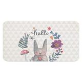 HLS DIATOMITE MAT RABBIT 39X60CM GREY