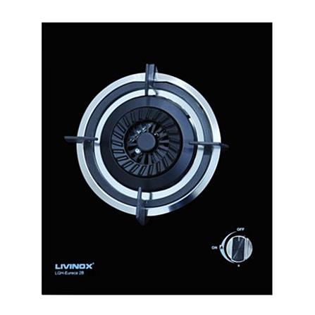 LIVINOX GAS HOB LGH-EURECA BL 2BURNER 4.5KW 76CM