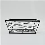 KITCHEN BASKET KECH BLACK 25X25X9CM ZL025 BLACK