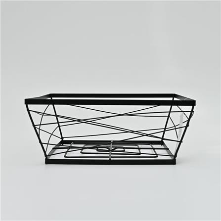 KITCHEN BASKET KECH BLACK 25X25X9CM ZL025 BLACK