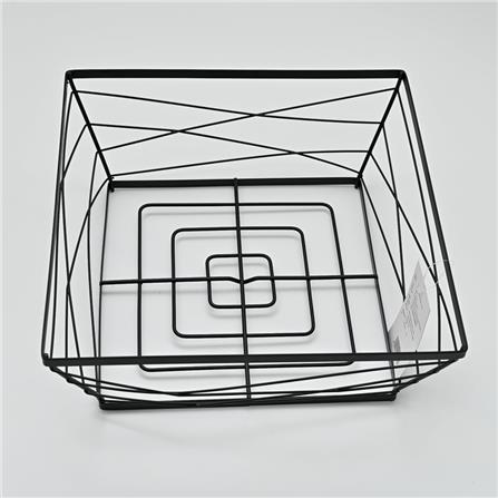 KITCHEN BASKET KECH BLACK 25X25X9CM ZL025 BLACK