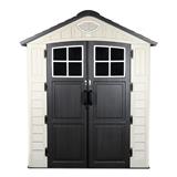 STORAGE SHED WITH OPAQUE TOP PANELS SPRING EVEREST N1B1 197X129CM