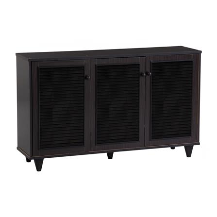 NUHOOM SHOES CABINET ALMO 3 DOOR LIGHT CAPPUCINNO