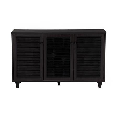 NUHOOM SHOES CABINET ALMO 3 DOOR LIGHT CAPPUCINNO