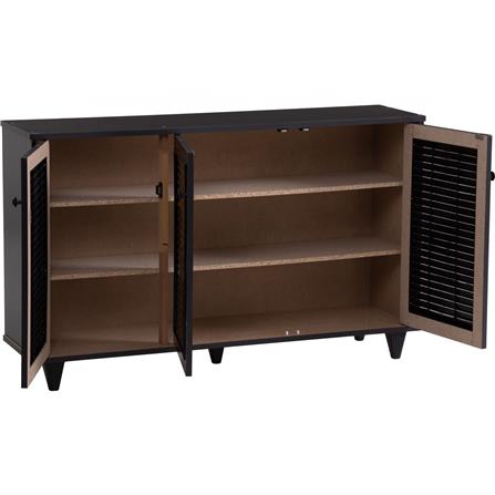 NUHOOM SHOES CABINET ALMO 3 DOOR LIGHT CAPPUCINNO