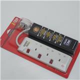 MORRIES EXTENSION SOCKET 3GANG 1.5M WITH NEON WHITE MS3233-1.5