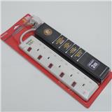 MORRIES EXTENSION SOCKET 5GANG 3.0M WITH NEON WHITE MS3255-3