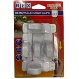 REX REMOVABLE HANDY CLIPS 1868 WHITE