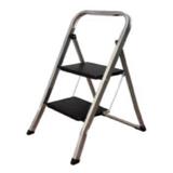 JUN HONG 2 STEPS LADDER JH12102 BLACK/SILVER