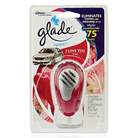 GLADE SPORT CAR AIR FRESHENER 7ML I LOVE YOU