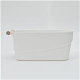 MULTIPURPOSE STORAGE BOX WITH WOODEN HANDLE 14.5X27X12CM