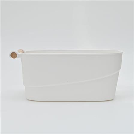 MULTIPURPOSE STORAGE BOX WITH WOODEN HANDLE 14.5X27X12CM