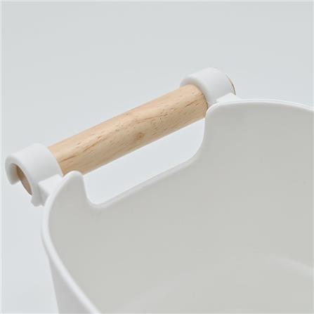 MULTIPURPOSE STORAGE BOX WITH WOODEN HANDLE 14.5X27X12CM