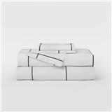 NORDIC HOME BED SHEET LUXE SATEEN QUEEN 100102 WHITE