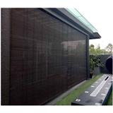 OUTDOOR WOODEN BLIND 5X7 FT V/B - WALNUT
