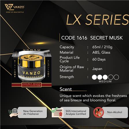 VANZO LX SECRET MUSK 1616 BLACK 65ML