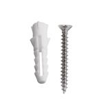 DEXZON PLASTIC ANCHORS WITH SCREW 10EACH
