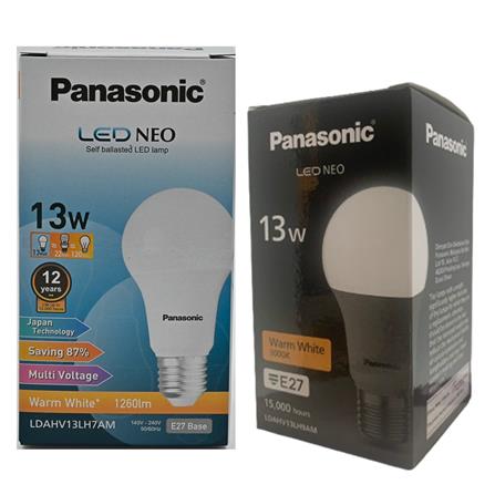 PANASONIC LED BULB NEO 13W E27 WARM WHITE LDAHV13LH7AM/9AM