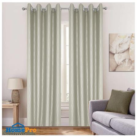HLS CURTAIN EYELET LARRY UV 140X180 BROWN