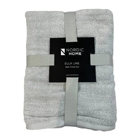 BATH TOWEL NORDIC HOME ELLA LINE  10013841