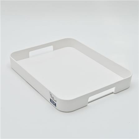 KECH  TRAY STEEL 38x25x5CM KECH WOOD HANDLE W