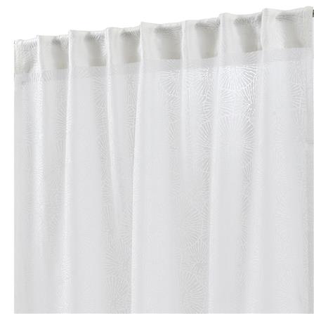 HLS SHEER CURTAIN HIDDEN TAP CORAL 135X180CM WHITE