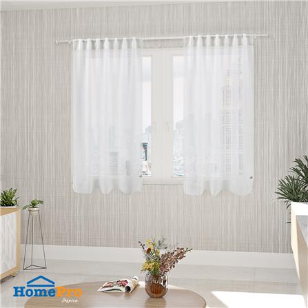 HLS SHEER CURTAIN HIDDEN TAP CORAL 135X180CM WHITE