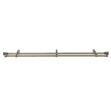 HLS DOUBLE CURTAIN ROD REEVER 120-210CM BRASS