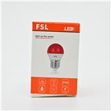 FSL LED PINGPONG BULB 2W E27 RED